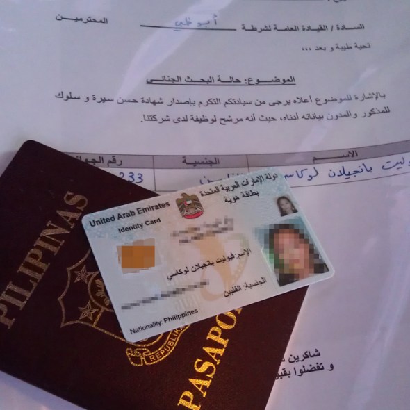 abu dhabi police clearance