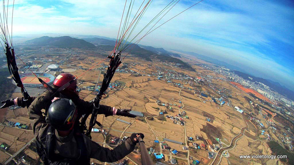 paragliding in korea