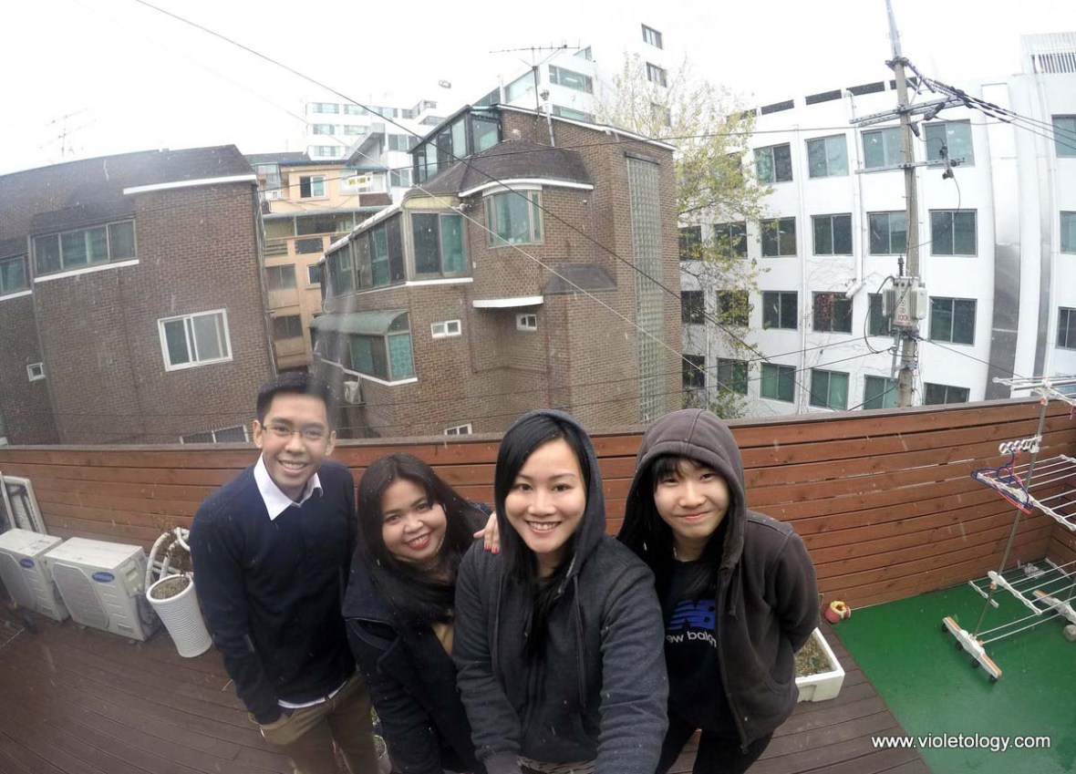 first snow in seoul korea