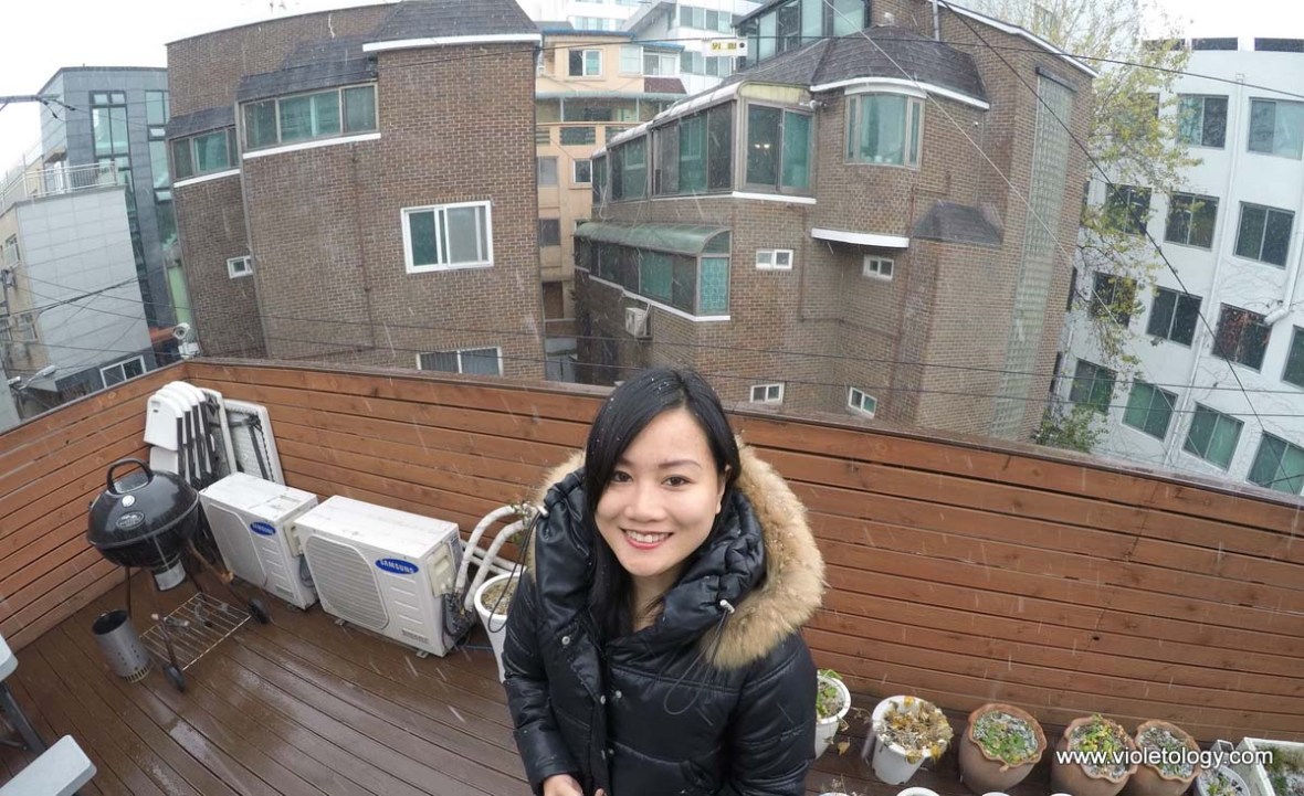 first snow in seoul korea