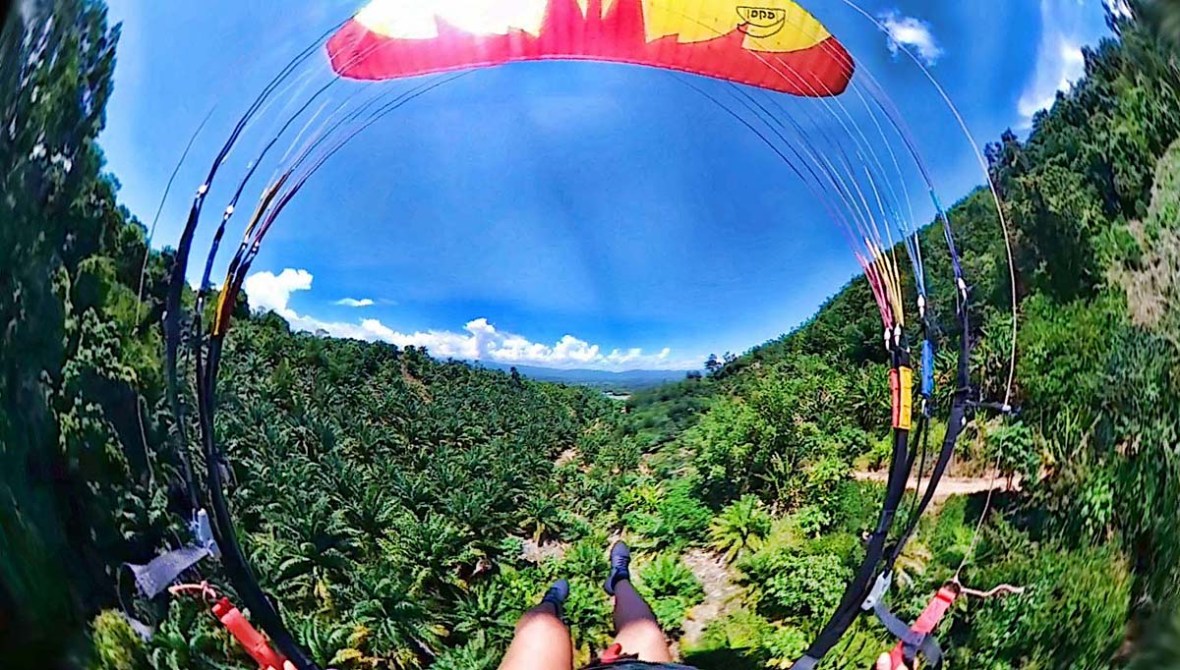 paragliding keningau sabah borneo malaysia