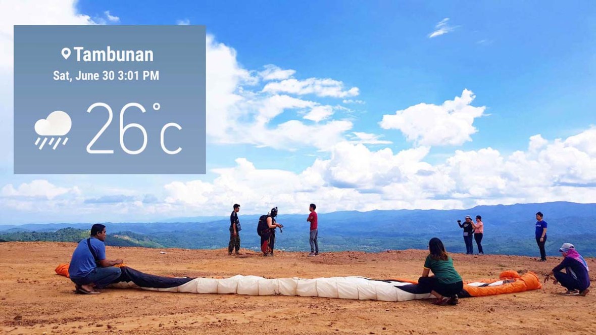 paragliding tambunan sabah malaysia