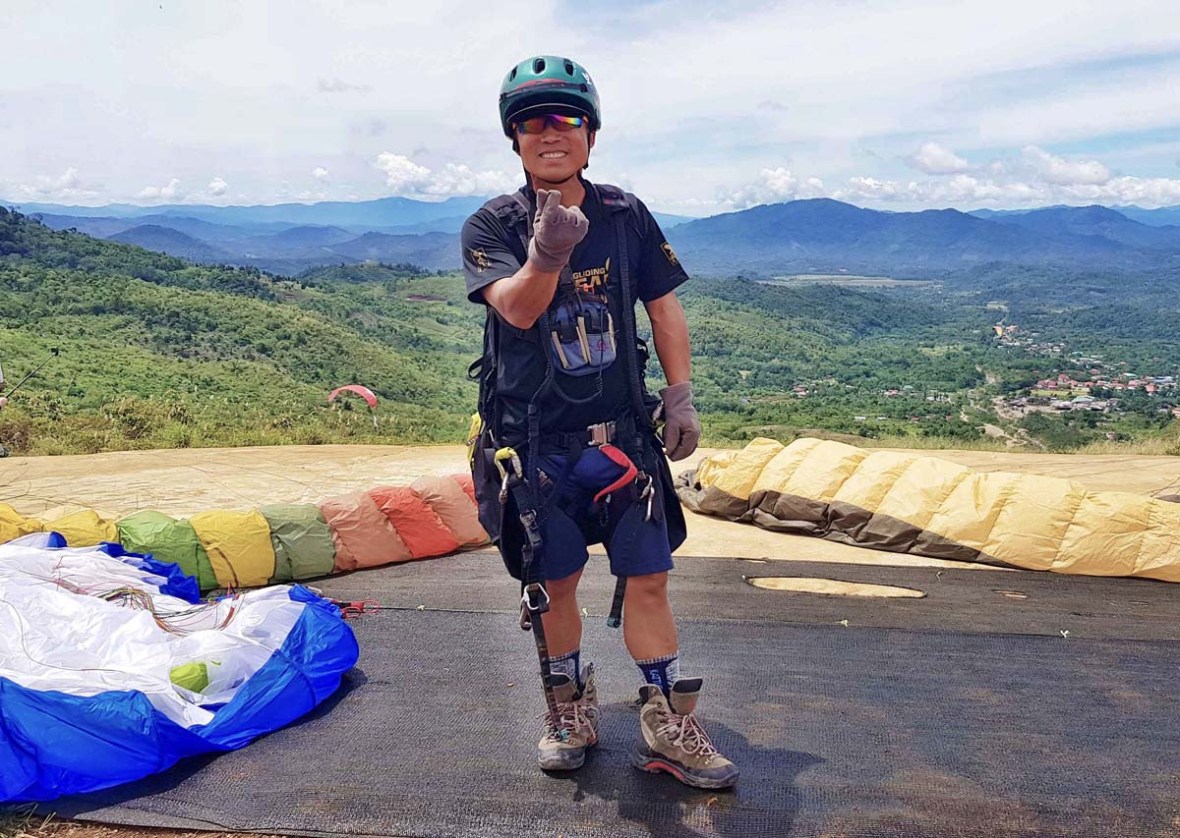 ranau sabah paraglidiing