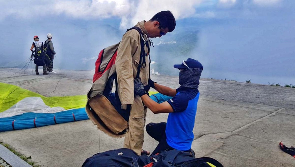 danyang paragliding south korea