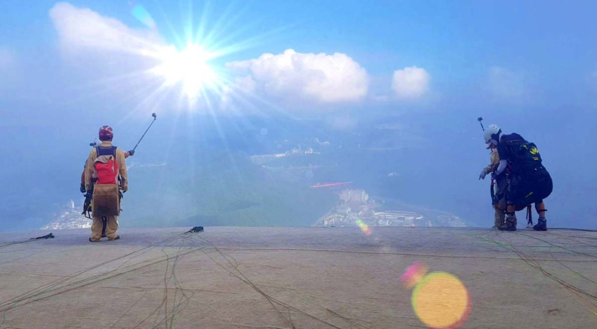 danyang paragliding south korea