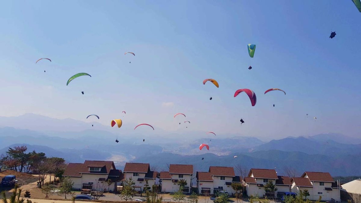 danyang paragliding korea