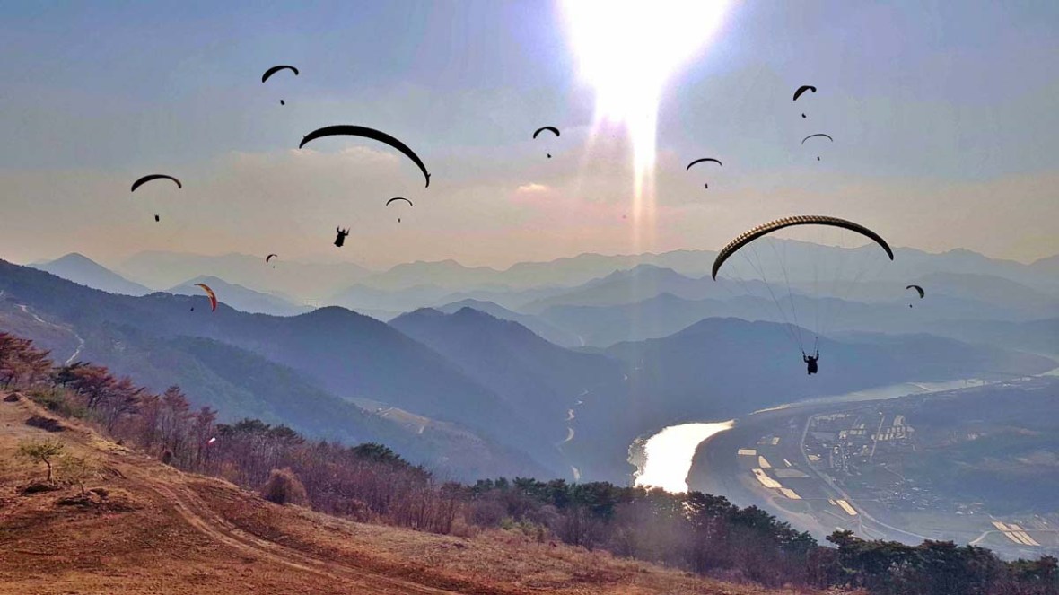 danyang paragliding korea