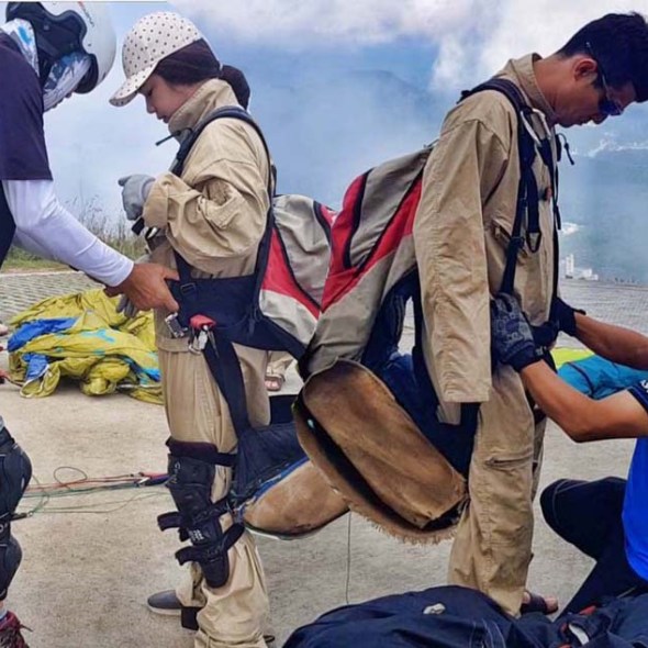 danyang paragliding tandem flight