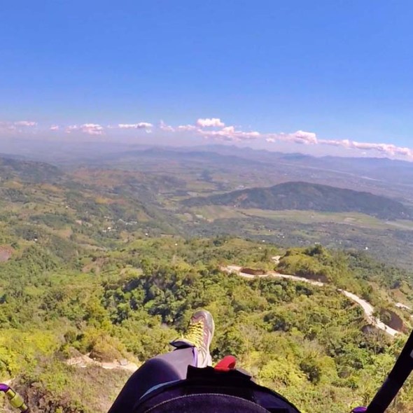 nuviz paragliding solo flight