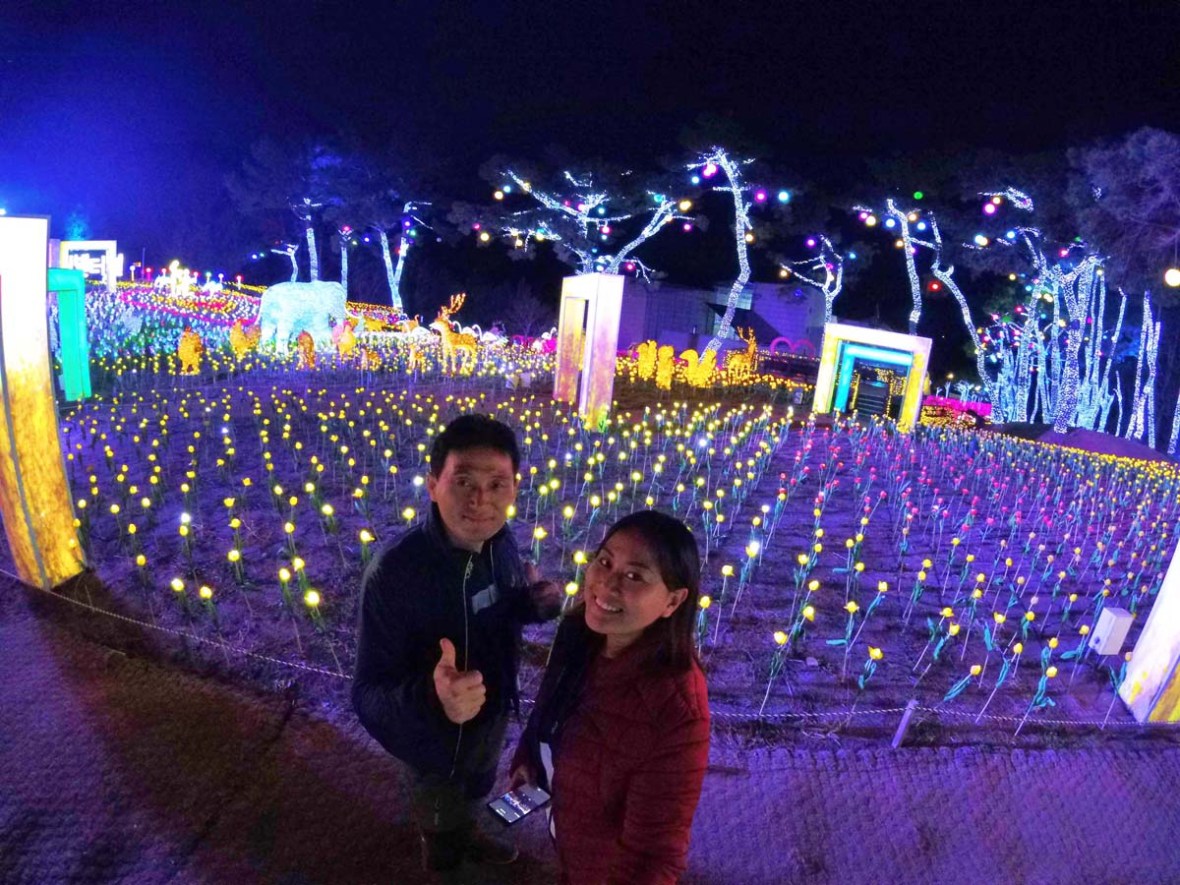 suyanggae light tunnel danyang south korea