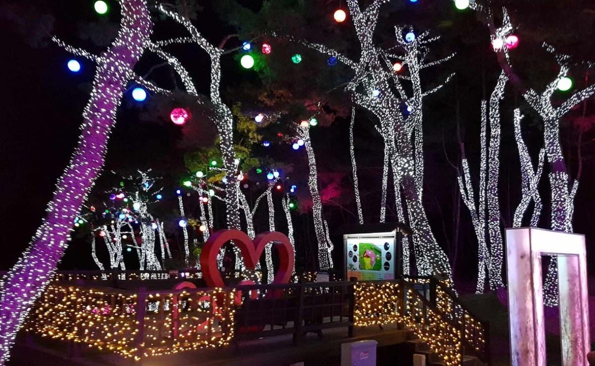 suyanggae light tunnel danyang south korea