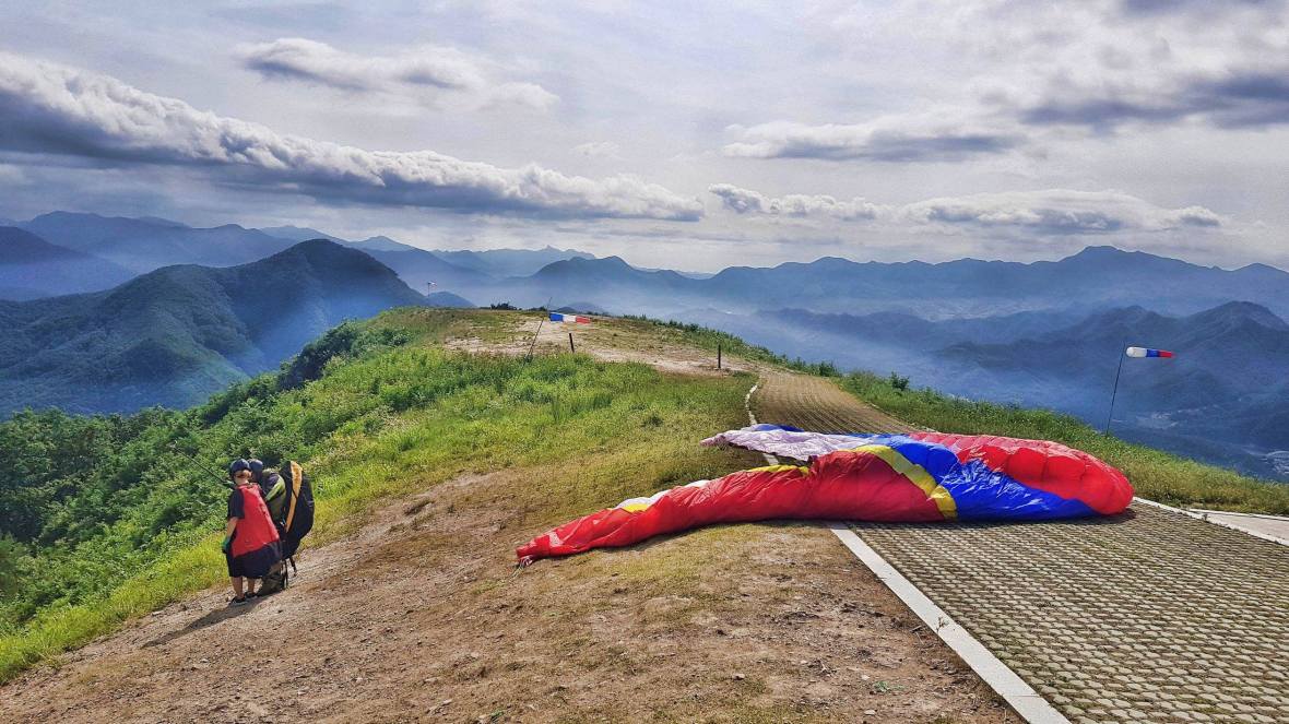 danyang paragliding south korea