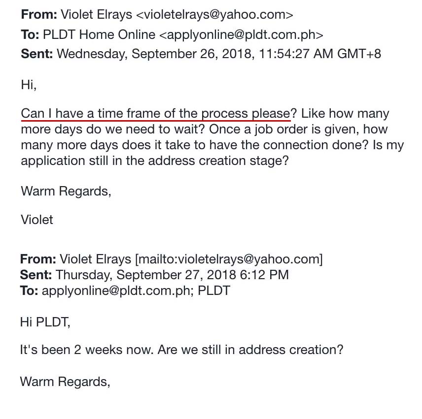 pldt service complaint