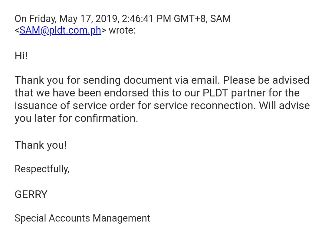 pldt complaint bad service