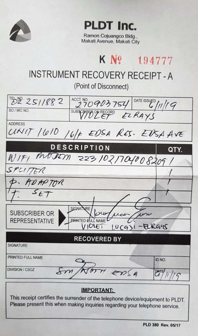 pldt complaint bad service