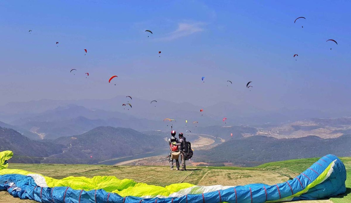 awesome paragliding danyang 단양청춘패러글라이딩