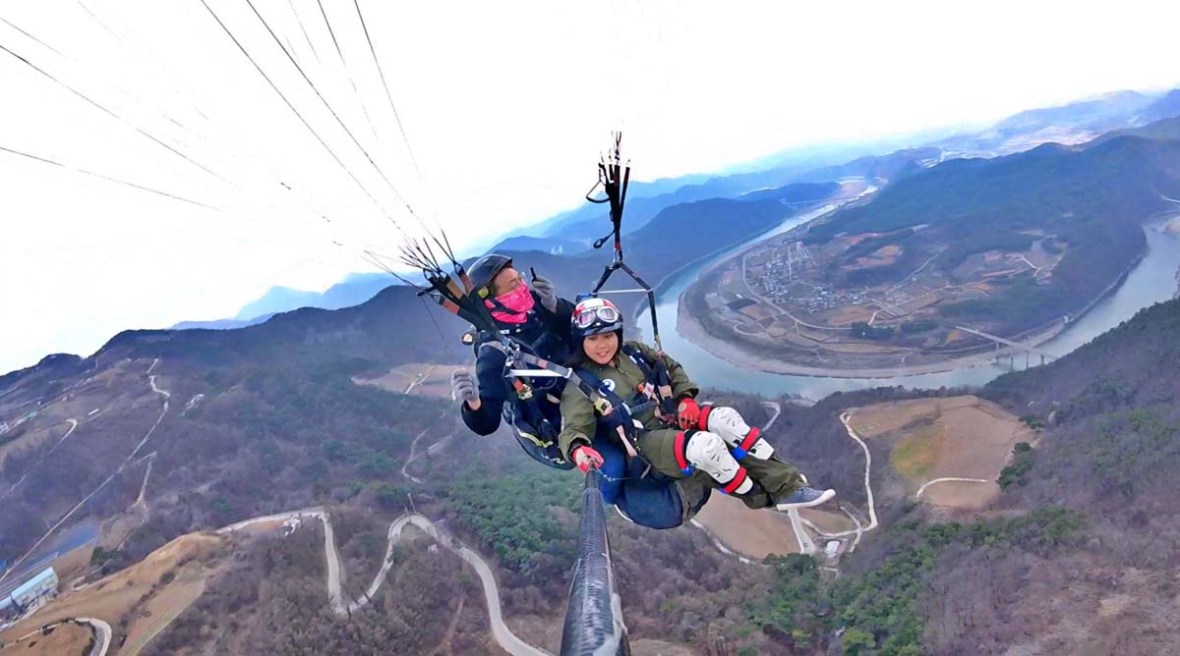 awesome paragliding danyang 단양청춘패러글라이딩