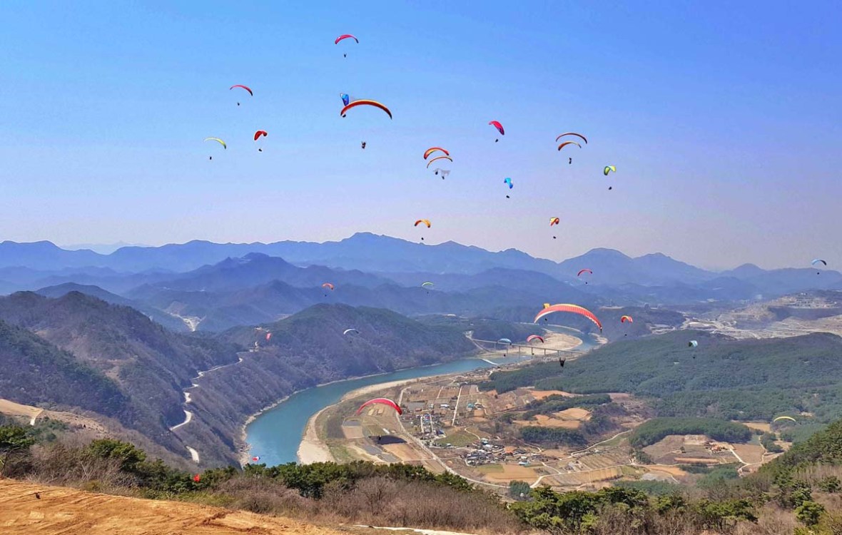 paragliding korea danyang