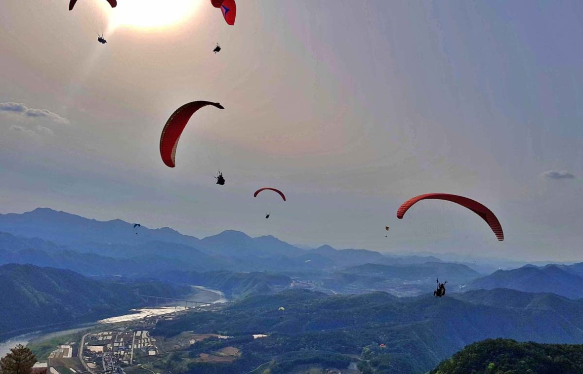 paragliding korea danyang