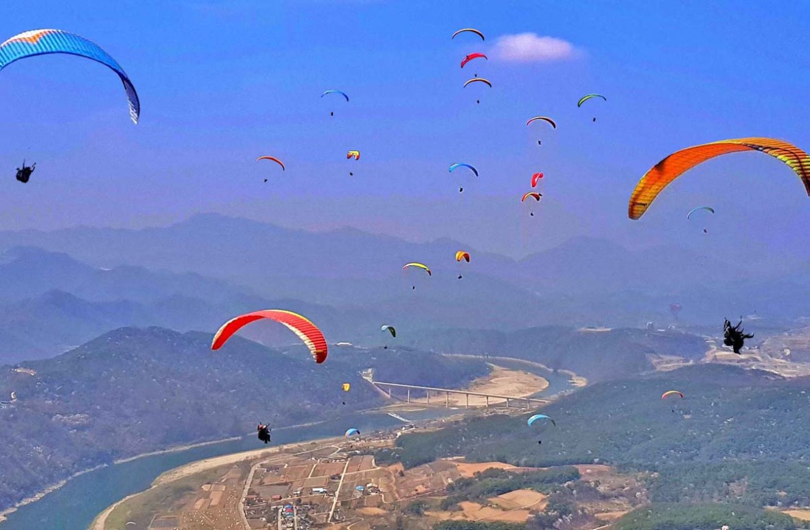 paragliding korea danyang