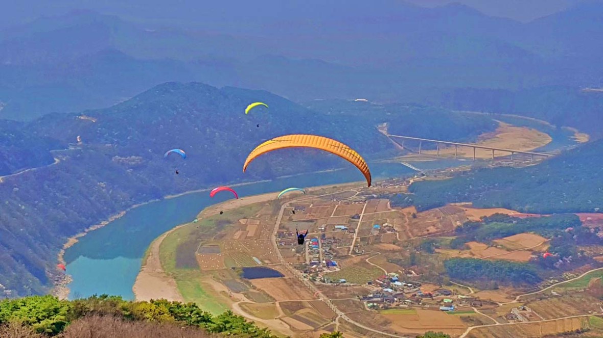 paragliding korea danyang