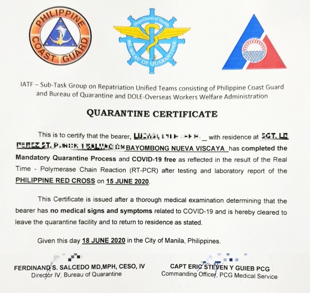 ofw repatriation covid 19